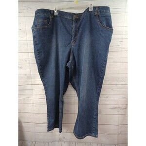 Liz & Me Womens Blue Jeans Secret Slimmer Capri Sz 30W NWT $52